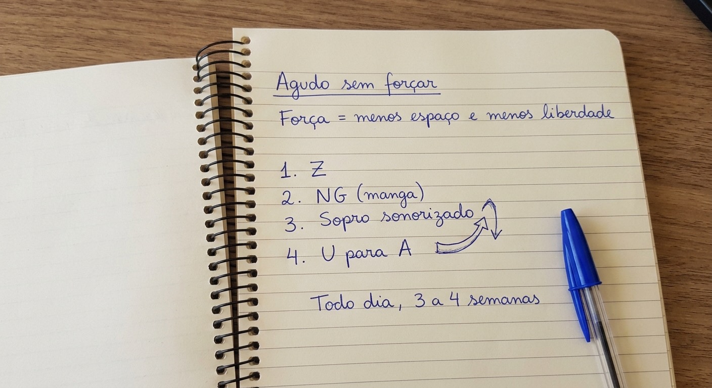 Não Consigo Cantar Agudo: 4 Exercícios para Ter Potência Sem Forçar