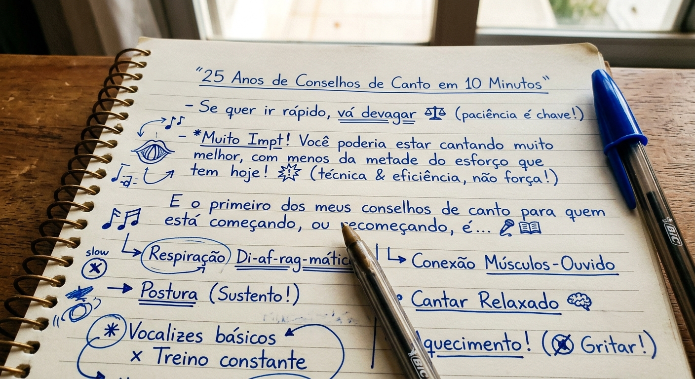 25 Anos de Conselhos de Canto em 10 Minutos