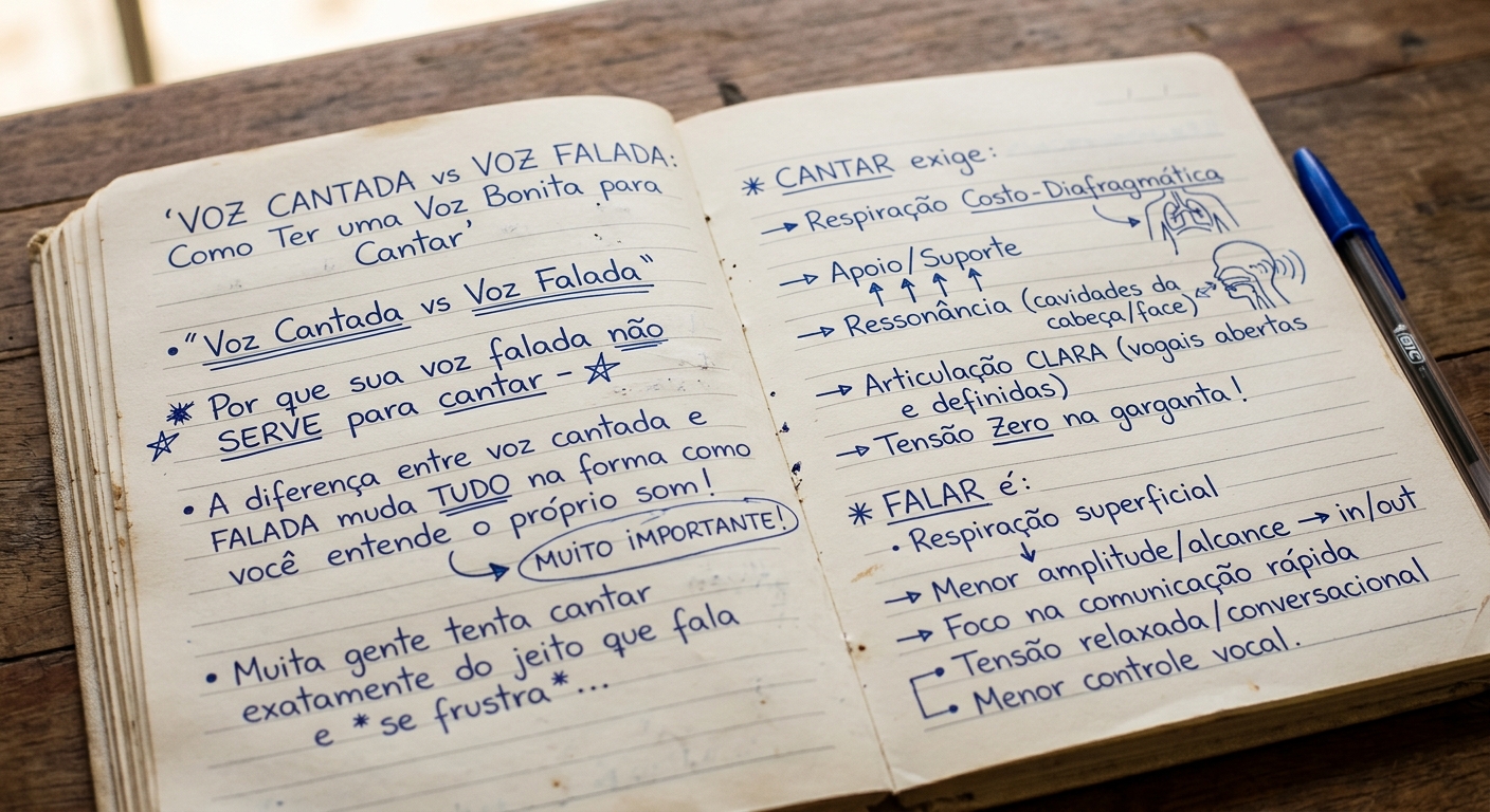 Voz Cantada vs Voz Falada: Como Ter uma Voz Bonita para Cantar