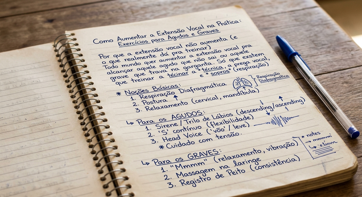 Como Aumentar a Extensão Vocal na Prática: Exercícios para Agudos e Graves