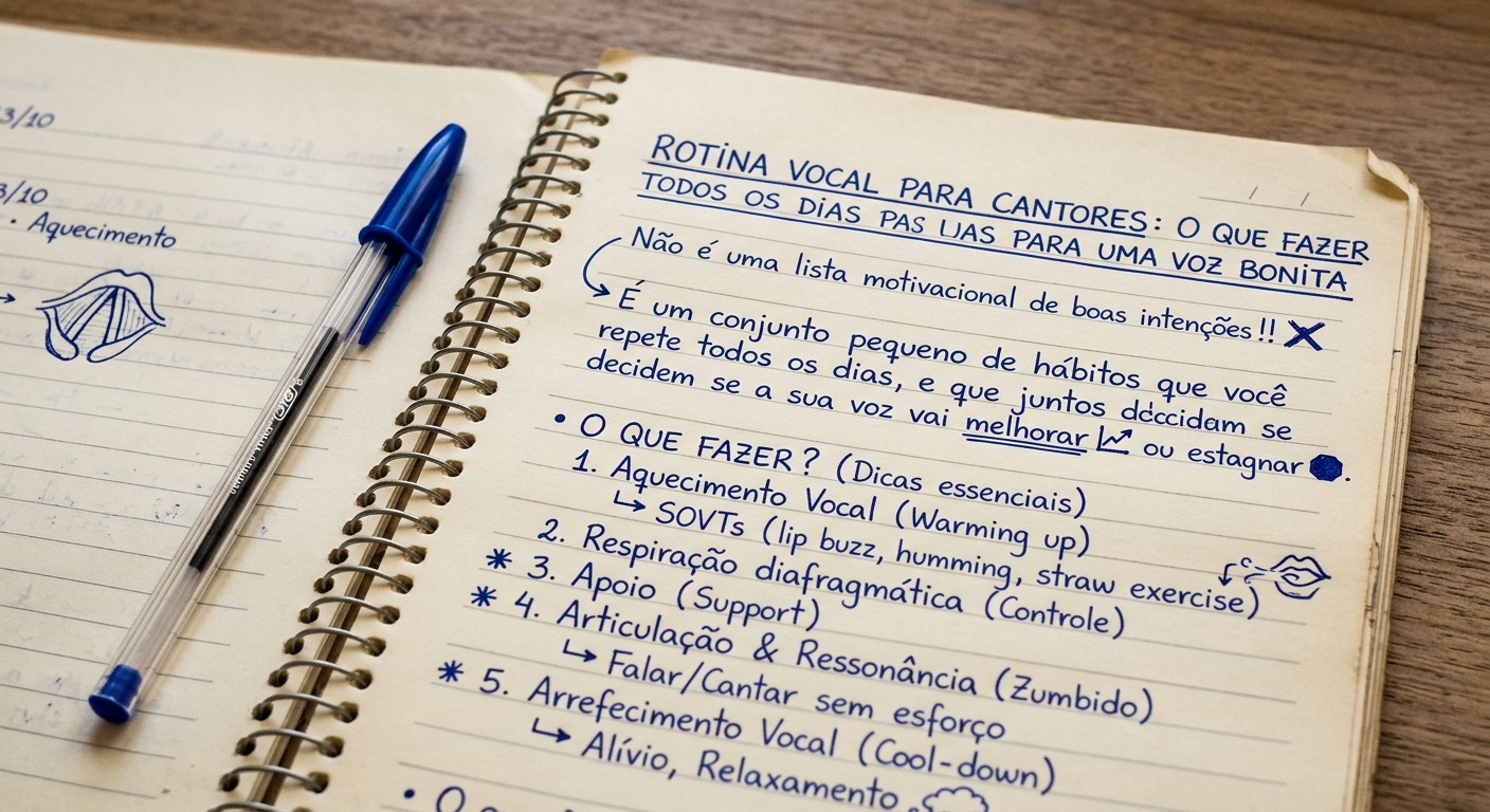 Rotina Vocal para Cantores: O Que Fazer Todos os Dias para uma Voz Bonita